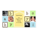 Invitación del bebé tarjetas fotograficas personalizadas