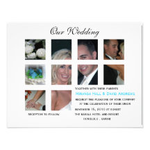 Invitación del boda - collage
