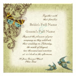 Invitación del boda de Botanica - verde