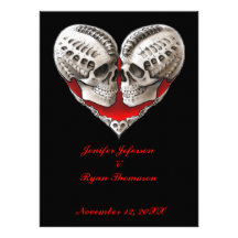 invitación del boda de Halloween