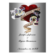 invitación del boda de Halloween