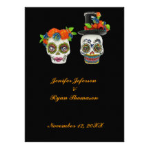 invitación del boda de Halloween
