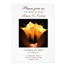 Invitación del boda de la cala