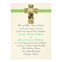 Invitación del boda de la cruz y de la cinta