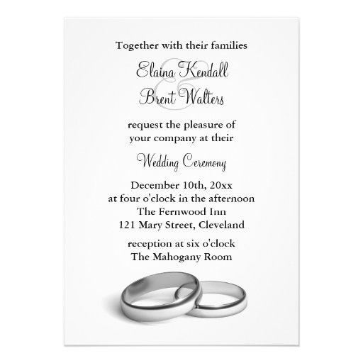 Invitación del boda de la eternidad