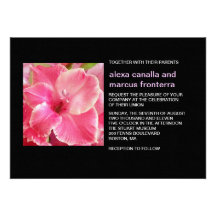 Invitación del boda de la explosión de Gladiola