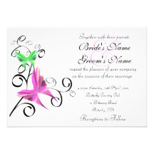 Invitación del boda de la mariposa