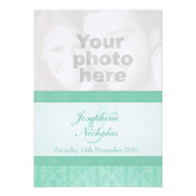 Invitación del boda de la menta del estilo de la f