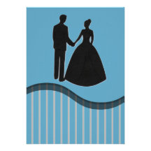 Invitación del boda de la novia y del novio