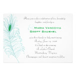 Invitación del boda de la pluma