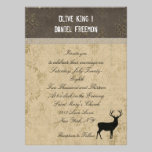 Invitación del boda de la silueta del dólar negro invitaciones