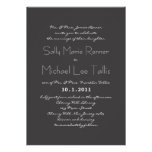 Invitación del boda de la tipografía