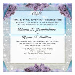 Invitación del boda de playa de la lila