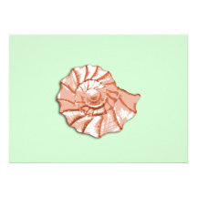 Invitación del boda de playa del Seashell