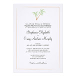 Invitación del boda del árbol de la acuarela
