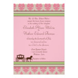 Invitación del boda del caballo y del carro
