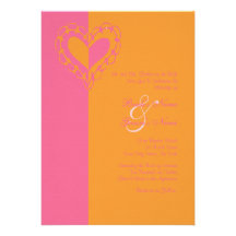 Invitación del boda del corazón de las rosas fuert