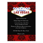 Invitación del boda del damasco de Viva Las Vegas