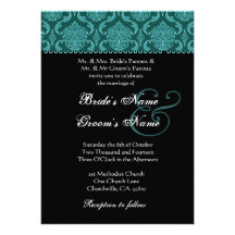 Invitación del boda del damasco del trullo