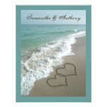 Invitación del boda del destino de la playa de Hea