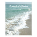 Invitación del boda del destino de la playa, resac