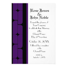 Invitación del boda del ébano de Schizm (añil)