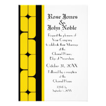 Invitación del boda del ébano de Schizm (oro)
