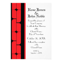 Invitación del boda del ébano de Schizm (rubí)