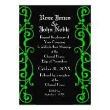 Invitación del boda del ébano de Tendrillon (cal)