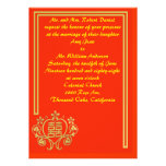 Invitación del boda del estilo chino