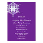 Invitación del boda del invierno