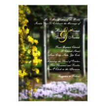 Invitación del boda del jardín secreto