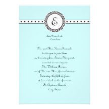 Invitación del boda del monograma