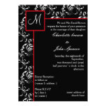 Invitación del boda del monograma