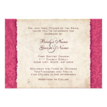 Invitación del boda del país de las rosas fuertes
