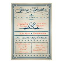 Invitación del boda del vintage
