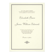 Invitación //del boda la colección elegante