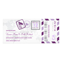 Invitación del boleto del correo aéreo del documen