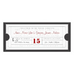 Invitación del boleto del vintage