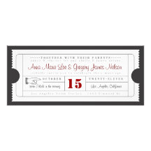Invitación del boleto del vintage