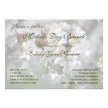 Invitación del brunch del día de madre