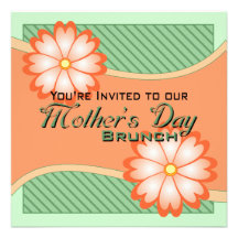 Invitación del brunch del día de madre de las marg