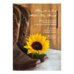 Invitación del brunch del día de madre del girasol
