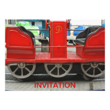 Invitación del carro del tren