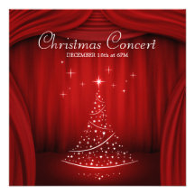 Invitación del concierto del navidad