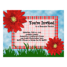 Invitación del Cookout de la comida campestre del 