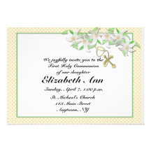 Invitación del cristiano de los lirios blancos