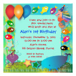 Invitación del cumpleaños: 002C en el mar