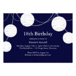 Invitación del cumpleaños de la linterna del fiest