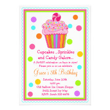 Invitación del cumpleaños de la magdalena del cara